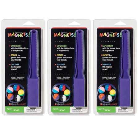 DOWLING MAGNETS Magnet Wand + 5 Magnet Marbles, PK3 736600